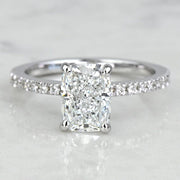 2.00 CT Cushion Cut Lab Grown Diamond Engagement Ring Mapple Gems